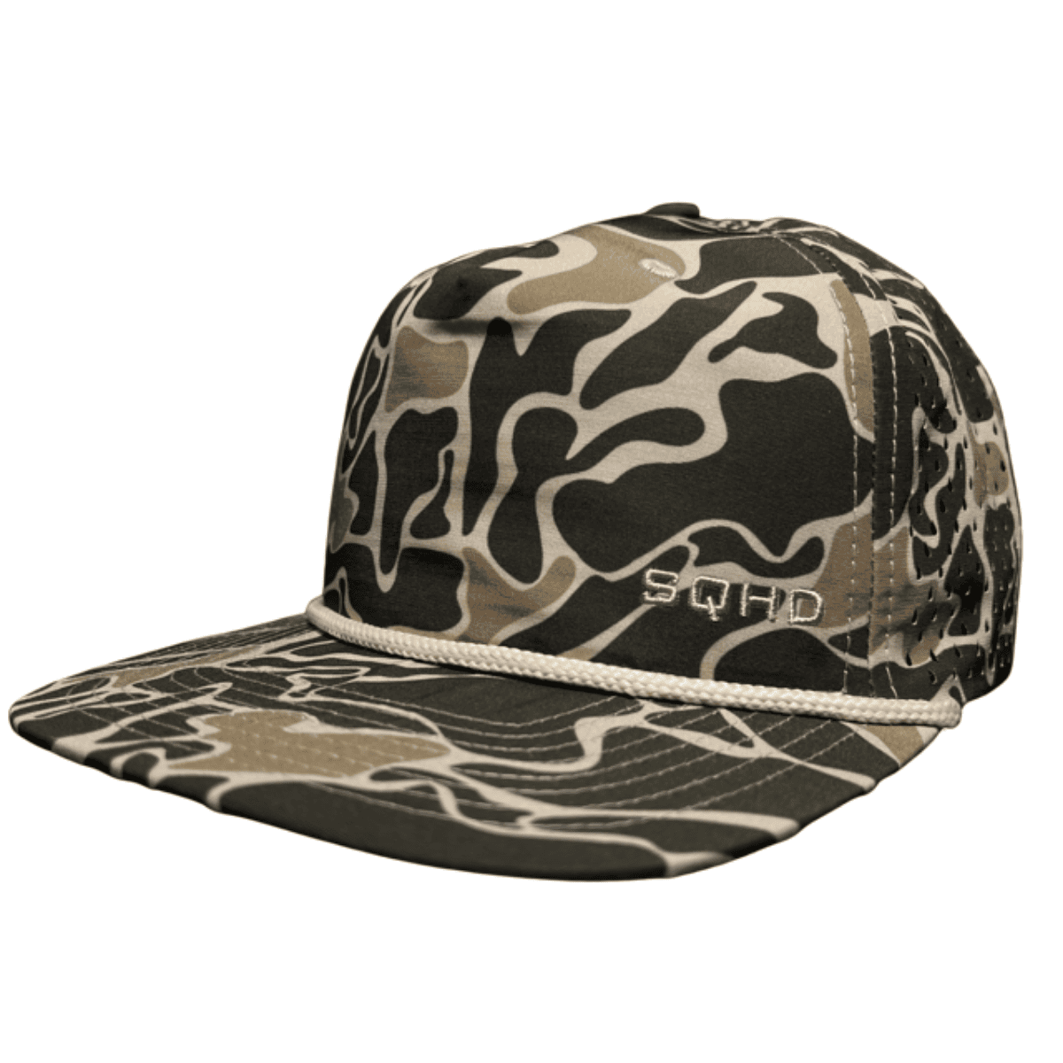 low-profile camo water-repellent cap
