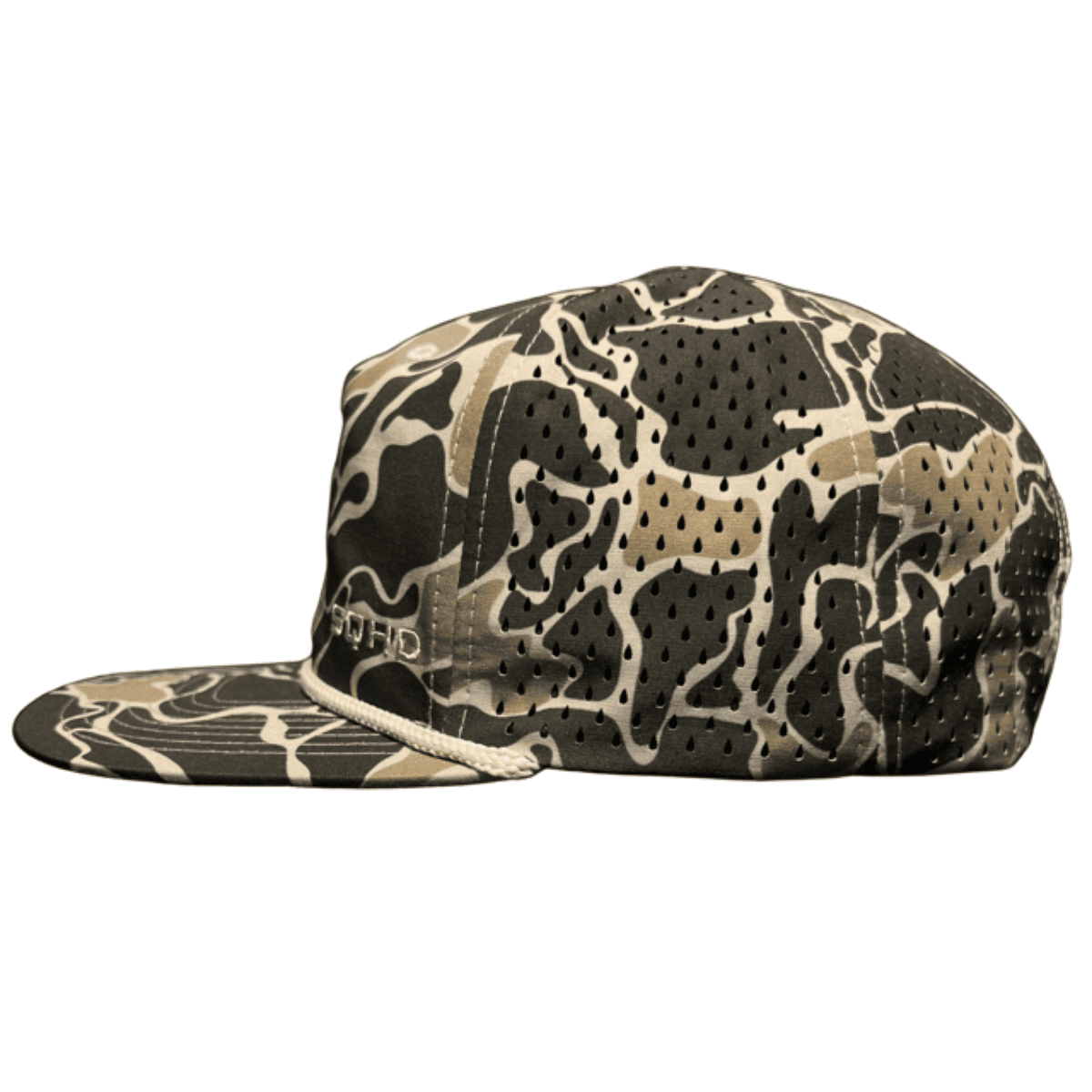 low-profile camo water-repellent cap