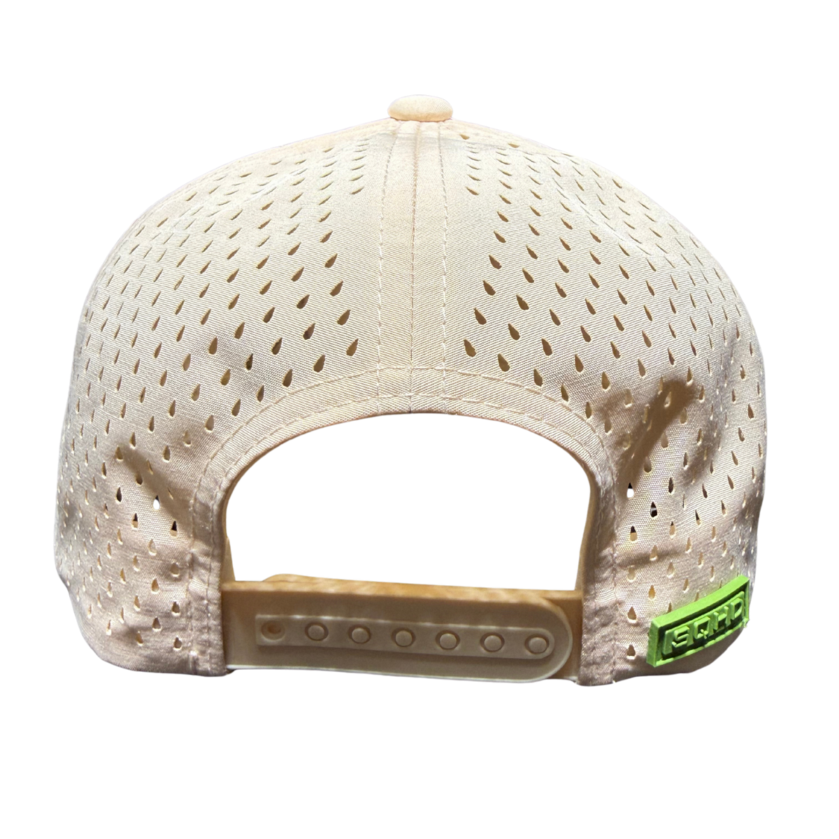 light tan structured water-repellent fishing cap